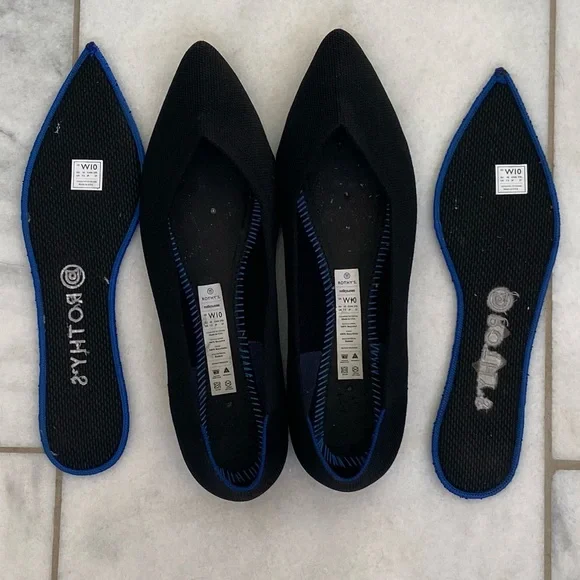 Rothy’s Black “The Point” Flats - Picture 6 of 12